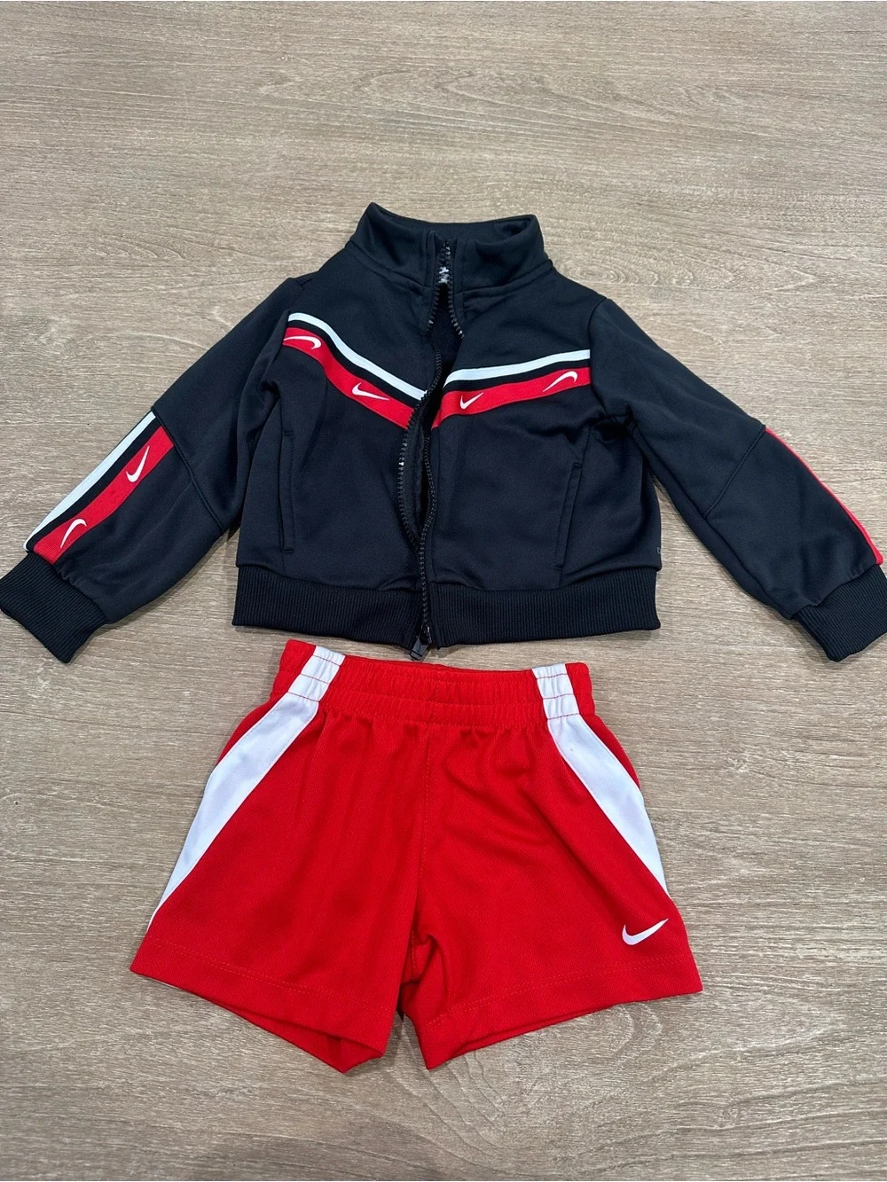Kids Athletic Clothes with Navy and Gray Tees